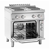 Bartscher Electric Cooker with 4 Square Hotplates and Electric Oven GN 1/1, 58 L, 14,05 kW Bartscher Electric Cooker with 4 Square Hotplates and Electric Oven GN 1/1, 58 L, 14,05 kW