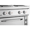 Bartscher Electric Cooker with 4 Square Hotplates and Electric Oven GN 1/1, 58 L, 14,05 kW Bartscher Electric Cooker with 4 Square Hotplates and Electric Oven GN 1/1, 58 L, 14,05 kW