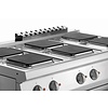 Bartscher Electric Cooker with 6 square Hot Plates and Electric Oven GN 1/1, 58 L, 19,25 kW