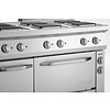 Bartscher Electric Cooker with 6 square Hot Plates and Electric Oven GN 1/1, 58 L, 19,25 kW