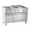 Bartscher Electric Cooker with 6 square Hot Plates and Electric Oven GN 1/1, 58 L, 19,25 kW