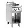 Bartscher Kuchnia indukcyjna z 2 polami grzewczymi Ø 220 mm i szafką otwartą, 10 kW