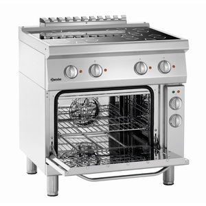 Bartscher Electric Cooker z 4 Hot Zones and Electric Oven GN 1/1, 58 L, 12,85 kW Bartscher Electric Cooker z 4 Hot Zones and Electric Oven GN 1/1, 58 L, 12,85 kW