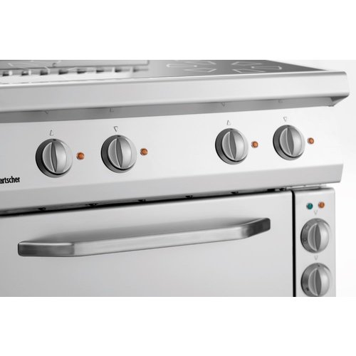 Bartscher Electric Cooker z 4 Hot Zones and Electric Oven GN 1/1, 58 L, 12,85 kW Bartscher Electric Cooker z 4 Hot Zones and Electric Oven GN 1/1, 58 L, 12,85 kW