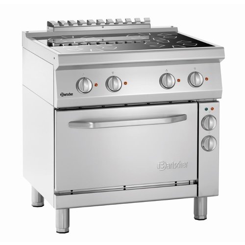 Bartscher Electric Cooker z 4 Hot Zones and Electric Oven GN 1/1, 58 L, 12,85 kW Bartscher Electric Cooker z 4 Hot Zones and Electric Oven GN 1/1, 58 L, 12,85 kW
