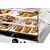 Bartscher Countertop Heating Display 45 L, 2-Level, 0,80 kW, from 30 to 90 °C, with Bent Glass, Silver