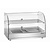 Bartscher Countertop Heating Display 45 L, 2-Level, 0,80 kW, from 30 to 90 °C, with Bent Glass, Silver