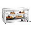 Bartscher Nablatowa witryna grzewcza 80 L, 2-poziomowa, 1 kW, od 30 do 90 °C, srebrna