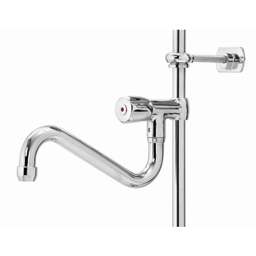 Bartscher Bateria stojąca dwuuchwytowa ze spryskiwaczem, wylewką i mieszaczem, wysokość 1430 mm Bartscher Bateria stojąca dwuuchwytowa ze spryskiwaczem, wylewką i mieszaczem, wysokość 1430 mm