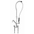 Bartscher Twin Pedestal Pre Rinse Spray with Slide Heads and Spout with Spout, Height 1220 mm