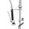 Bartscher Twin Pedestal Pre Rinse Spray with Slide Heads and Spout with Spout, Height 1220 mm