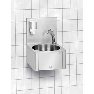 Bartscher Wash Basin, 400x404x(h)577 mm with Pulsing Switch and Soap Dispenser Bartscher Wash Basin, 400x404x(h)577 mm with Pulsing Switch and Soap Dispenser