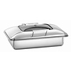 Bartscher Chafing Dish with a Glass Hinged Cover 8,5 L GN 1/1 Bartscher Chafing Dish with a Glass Hinged Cover 8,5 L GN 1/1