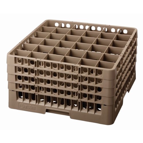 Bartscher Brown Dishwasher Glasses Basket 36 compartments / 500 x 500 x 266 mm Bartscher Brown Dishwasher Glasses Basket 36 compartments / 500 x 500 x 266 mm