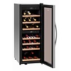 Bartscher 1-Door Wine Cooler 113 L, 38 Bottles, from 5 °C to 22 °C, Hinged Door, Black Bartscher 1-Door Wine Cooler 113 L, 38 Bottles, from 5 °C to 22 °C, Hinged Door, Black