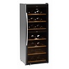 Bartscher 1-Door Wine Cooler 313 L, 128 Bottles, from 5 °C to 20 °C, Hinged Door, Black