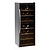 Bartscher 1-Door Wine Cooler 313 L, 128 Bottles, from 5 °C to 20 °C, Hinged Door, Black