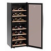 Bartscher 1-Door Wine Cooler 313 L, 128 Bottles, from 5 °C to 20 °C, Hinged Door, Black