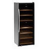 Bartscher 1-Door Wine Cooler 313 L, 128 Bottles, from 5 °C to 20 °C, Hinged Door, Black