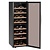 Bartscher 1-Door Wine Cooler 453 L, 180 Bottles, from 5 °C to 22 °C, Hinged Door, Black