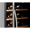 Bartscher 1-Door Wine Cooler 453 L, 180 Bottles, from 5 °C to 22 °C, Hinged Door, Black