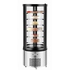 Bartscher Cake Showcase Round, 400 L, from 2°C to 10°C, Stationary, Silver-Black Bartscher Cake Showcase Round, 400 L, from 2°C to 10°C, Stationary, Silver-Black
