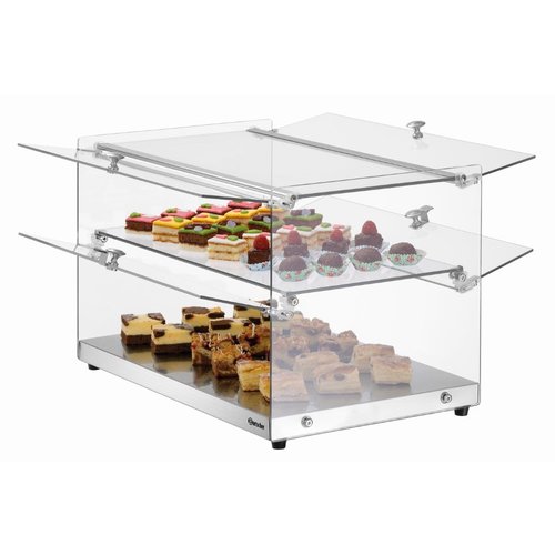 Bartscher Double Rectangular Buffet Display 550 x 375 mm
