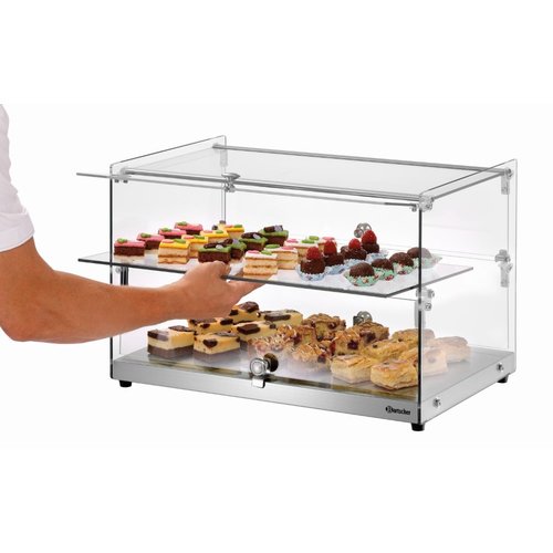 Bartscher Double Rectangular Buffet Display 550 x 375 mm