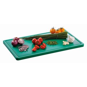 Bartscher Polyethylene Cutting Board GN 1/1 Green with Cutout