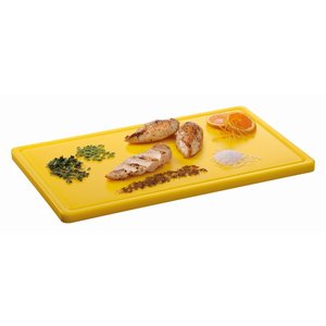 Bartscher Polyethylene Cutting Board GN 1/1 Yellow with Cutout