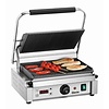 Bartscher Single Cast Iron Contact Grill, Grooved Grill Plate, 360 x 230 mm, 2,2 kW