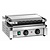Bartscher Single Cast Iron Contact Grill, Grooved Grill Plate, 360 x 240 mm, 2,2 kW