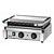 Bartscher Single Cast Iron Contact Grill, Top Plate Grooved, Bottom Smooth, 360 x 240 mm, 2,2 kW