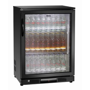 Bartscher Single Hinged Door Back Bar Cooler 124 L, from 1 °C to 10 °C, Black Bartscher Single Hinged Door Back Bar Cooler 124 L, from 1 °C to 10 °C, Black
