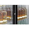 Bartscher Double Sliding Doors Back Bar Cooler 176 L, from 1 °C to 10 °C, Black