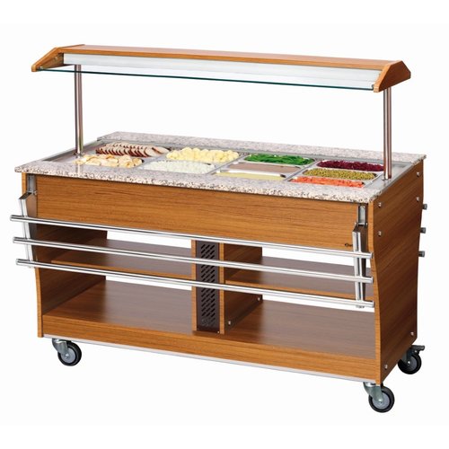 Bartscher Buffet trolley, hot, 4x 1/1GN Bartscher Buffet trolley, hot, 4x 1/1GN