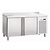 Bartscher Double Door Refrigerated Table with Splashback from 0° C to 10 °C, Side-Mounted Compressor