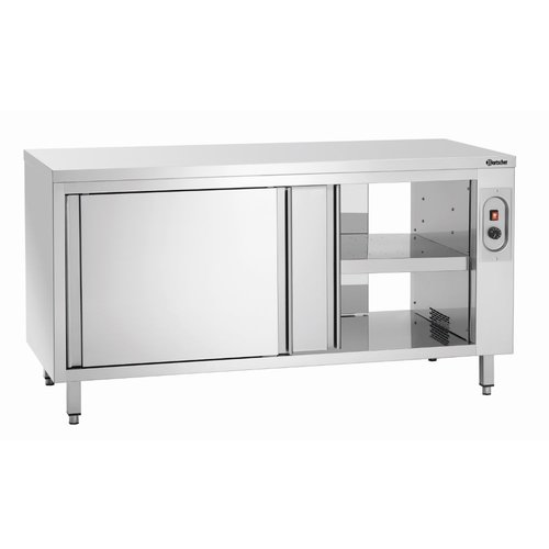 Bartscher Stół grzewczy z przesuwnymi dzrwiami, od 20 do 80°C, 1600x700x850 mm Bartscher Stół grzewczy z przesuwnymi dzrwiami, od 20 do 80°C, 1600x700x850 mm
