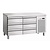 Bartscher Refrigerated Table with 6 Drawers, GN 1/1, from 0° C to 10 °C, Side-Mounted Compressor