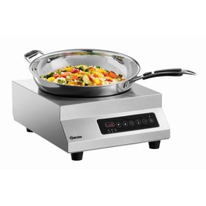 Bartscher Countertop Wok-Induction Cooker with 6-Step Adjustment, 3,5 kW Bartscher Countertop Wok-Induction Cooker with 6-Step Adjustment, 3,5 kW