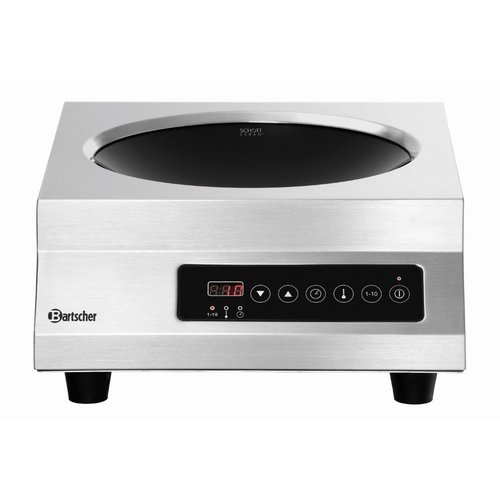 Bartscher Countertop Wok-Induction Cooker with 6-Step Adjustment, 3,5 kW Bartscher Countertop Wok-Induction Cooker with 6-Step Adjustment, 3,5 kW