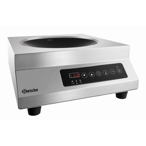 Bartscher Countertop Wok-Induction Cooker with 6-Step Adjustment, 3,5 kW Bartscher Countertop Wok-Induction Cooker with 6-Step Adjustment, 3,5 kW