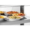 Bartscher Nablatowa witryna grzewcza 104 L, 2-poziomowa, 0,56 kW, od 30 do 70 °C, z szybą giętą, srebrna Bartscher Nablatowa witryna grzewcza 104 L, 2-poziomowa, 0,56 kW, od 30 do 70 °C, z szybą giętą, srebrna