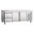 Bartscher Double Door Refrigerated Table with 2 Drawers from 0° C to 10 °C, Side-Mounted Compressor