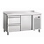 Bartscher Single Door Refrigerated Table with Splashback and 2 Drawers from 0° C to 10 °C, Side-Mounted Compressor