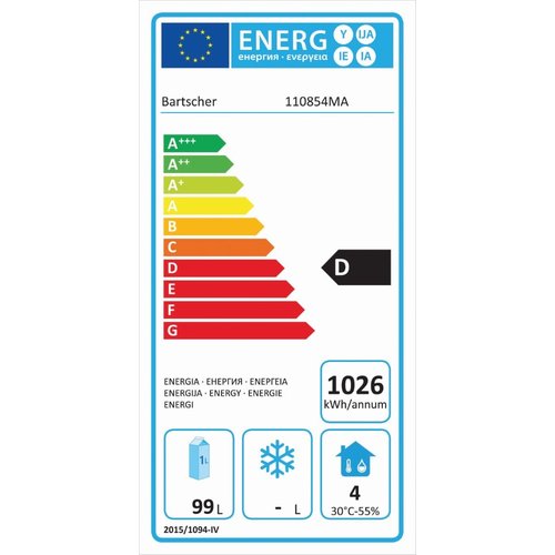 Bartscher Stół chłodniczy przyścienny z 6 szufladami, GN 1/1, od 0° C do 10 °C, agregat boczny Bartscher Stół chłodniczy przyścienny z 6 szufladami, GN 1/1, od 0° C do 10 °C, agregat boczny
