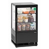 Bartscher Refrigerated Display Square, 58 L, from 2°C to 12°C, Countertop, Black