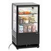 Bartscher Refrigerated Display Square, 58 L, from 2°C to 12°C, Countertop, Black