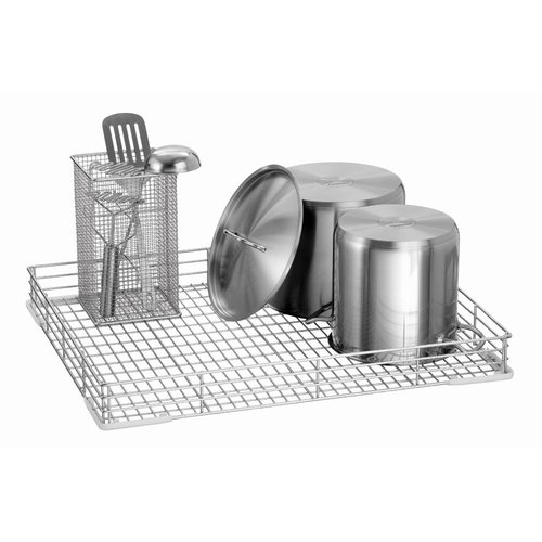 Bartscher Silver Dishwasher Basket for Pots 538 x 665 x 75 mm Bartscher Silver Dishwasher Basket for Pots 538 x 665 x 75 mm