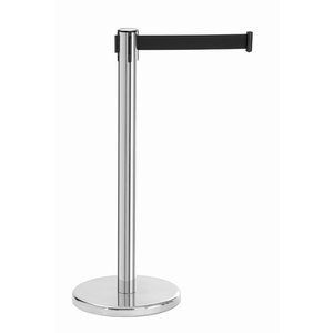 Bartscher Słupek odgradzający (h)935 mm, srebrny z czarną taśmą 1800 mm, 6,4 kg Bartscher Słupek odgradzający (h)935 mm, srebrny z czarną taśmą 1800 mm, 6,4 kg
